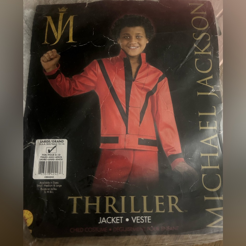 Michael Jackson Thriller Kids Costume - Red